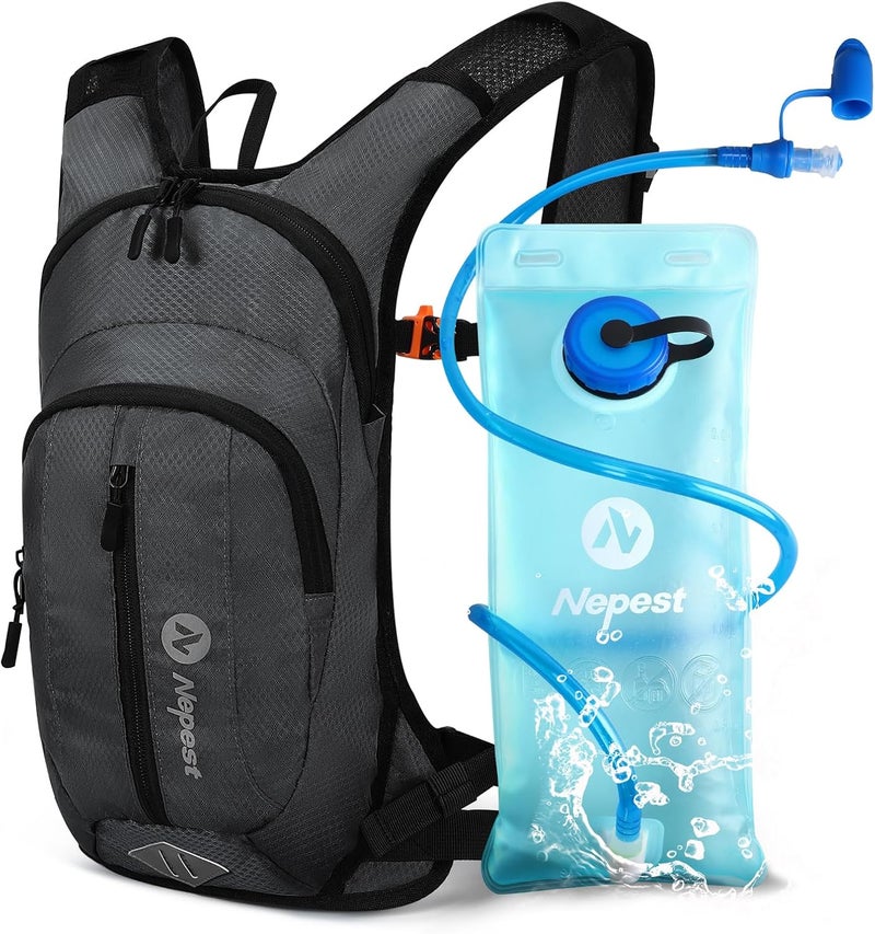 Nepest Hydration Pack Backpack for Women & Men, Lightweight Water Backpack with 2L Water Bladder for Hiking Cycling Running Biking - Image 1